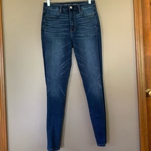 AEO super hi-rise jegging size 8 long